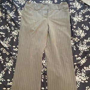 Gray and White Dress Pants